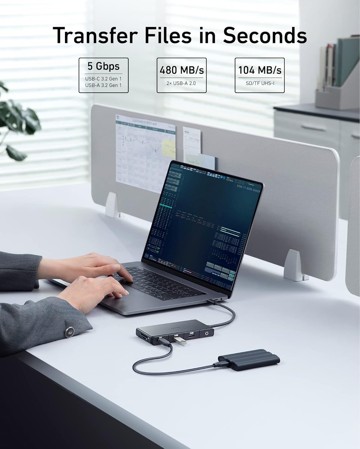 Anker 552 USB-C Hub 9-in-1, 4K HDMI - Image 4