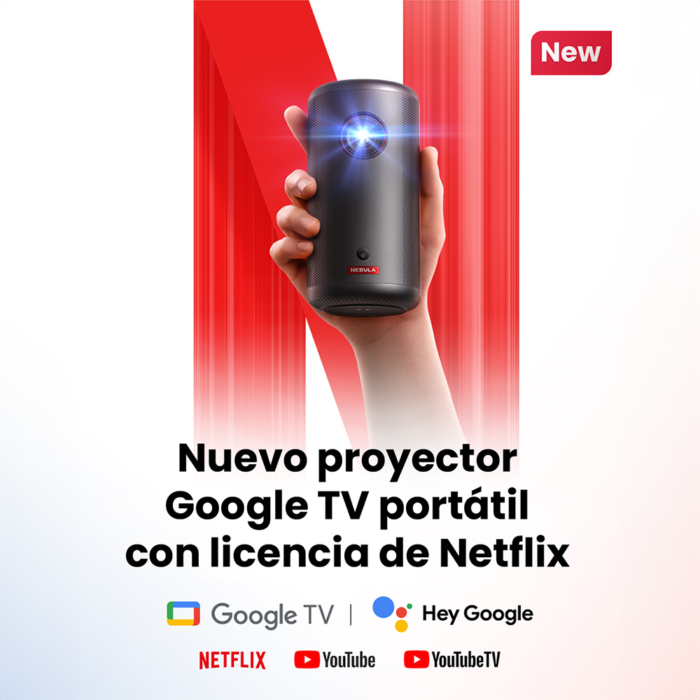 Proyector portátil Capsule3 con Google TV - Image 2